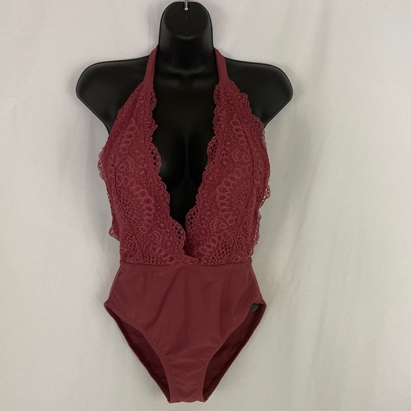 Xhilaration Other - Xhilaration Halter Style One-Piece Sienna Swimsuit Size Small